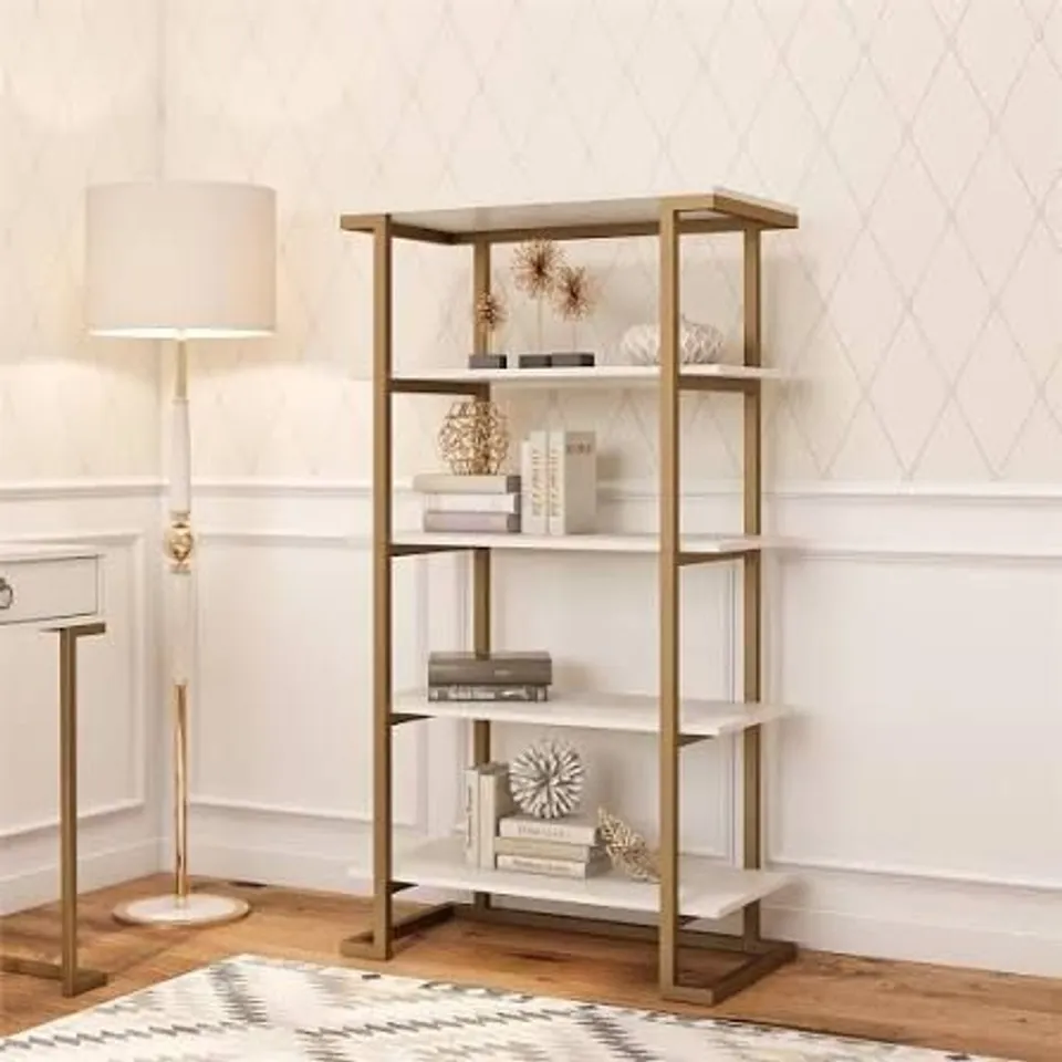 BOXED COSMOLIVING BY COSMOPOLITAN CAMILA 5 SHELF BOOKCASE