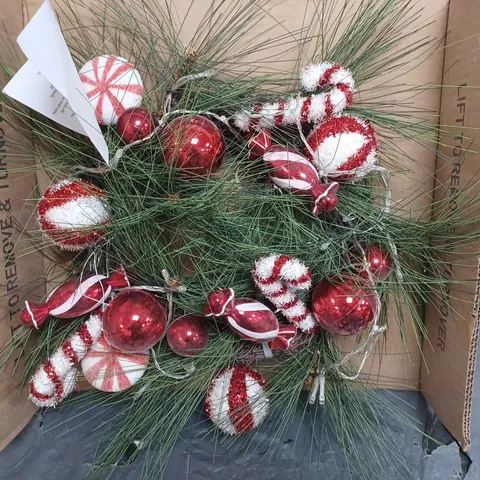 CANDY CANE CHRISTMAS WREATH