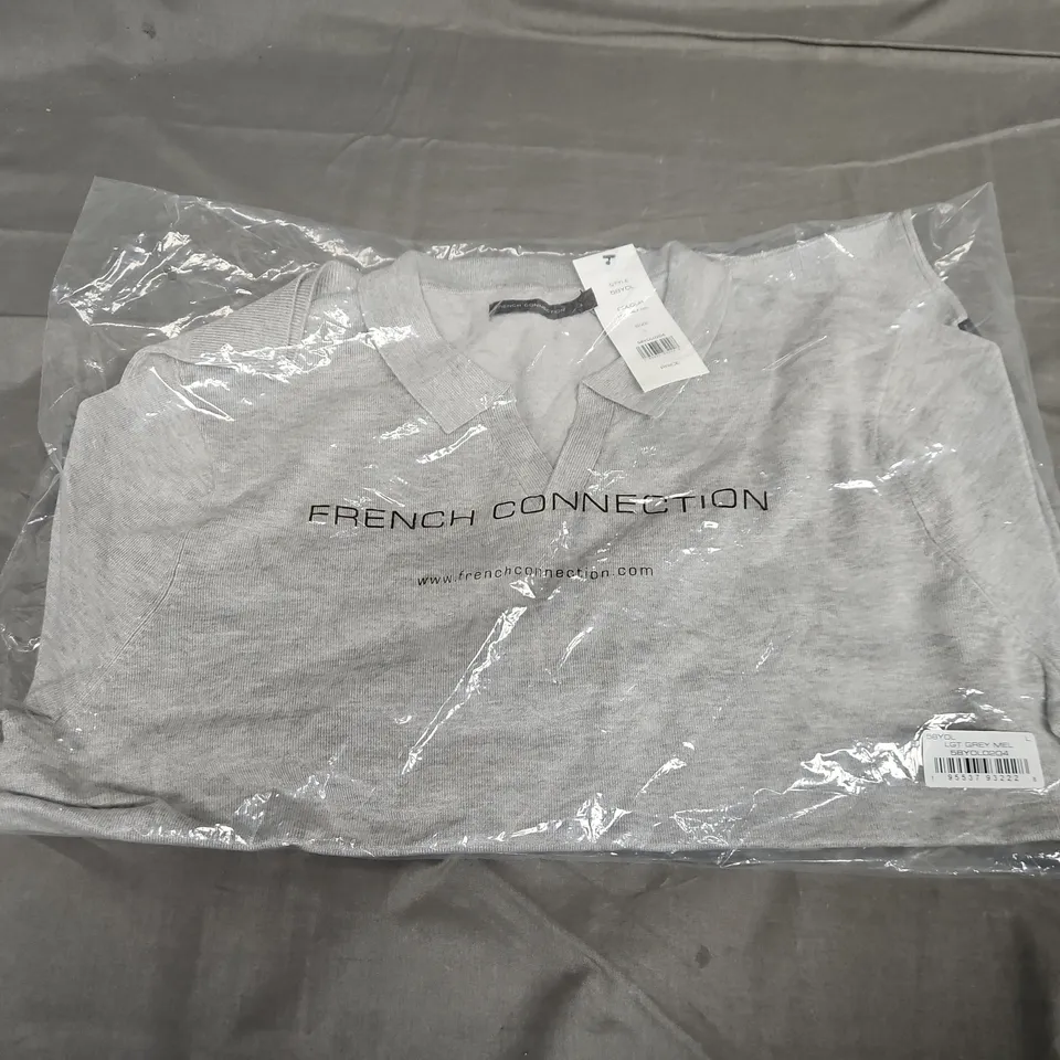 BAGGED FRENCH CONNECTION SHIRT IN GREY - LARGE