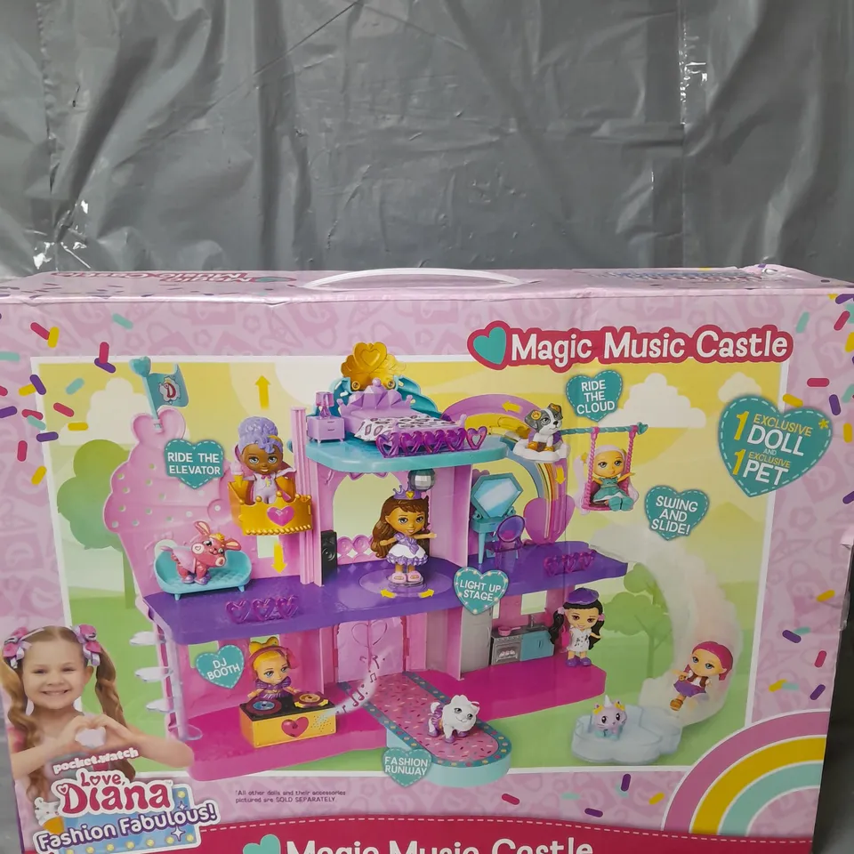 LOVE, DIANA 3.5" MAGICAL MUSICAL CASTLE PLAYSET