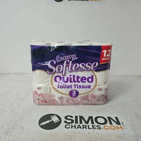 LUXURY SOFTESSE QUILTED TOILET TISSUE – 12 PACK, 3-PLY
