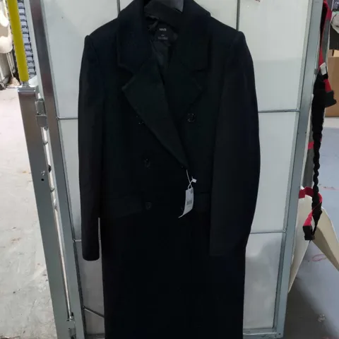 MANGO WOOL COAT – WOMEN'S, BLACK, UK XS