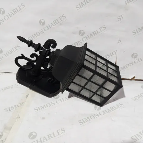 DESIGNER BLACK ORNATE DESIGN LANTERN WALL LIGHT