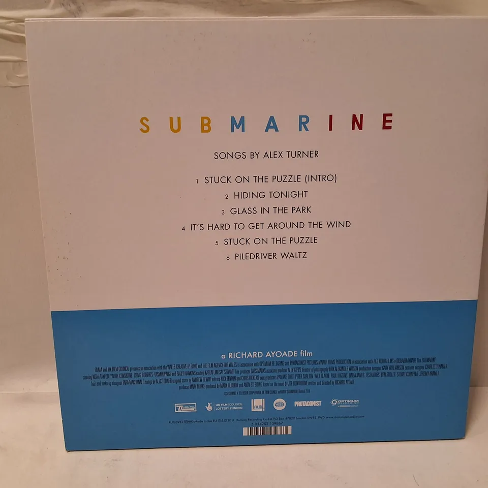 SUBMARINE – ORIGINAL SOUNDTRACK VINYL LP (ALEX TURNER)