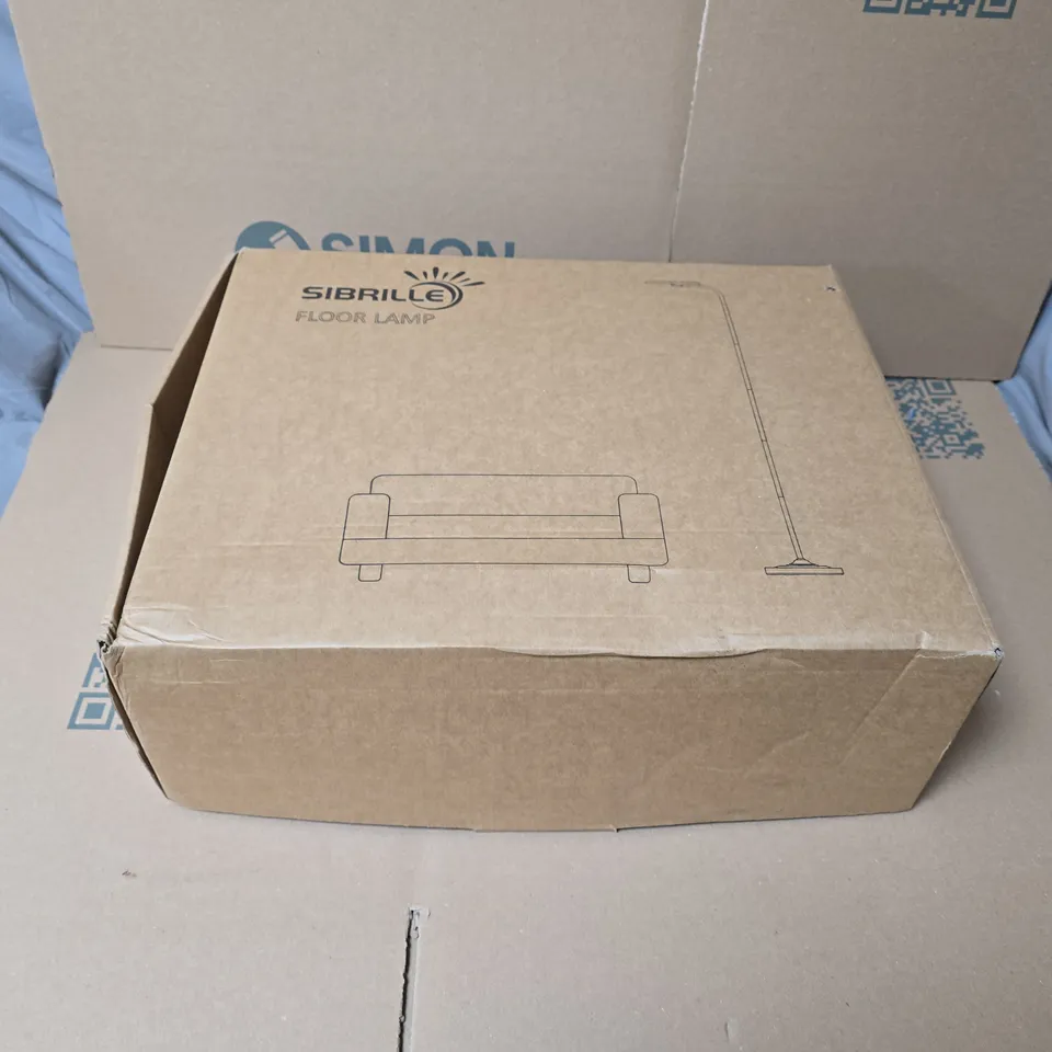 SIBRILLE FLOOR LAMP WITH CIRCULAR SHADE – BOXED