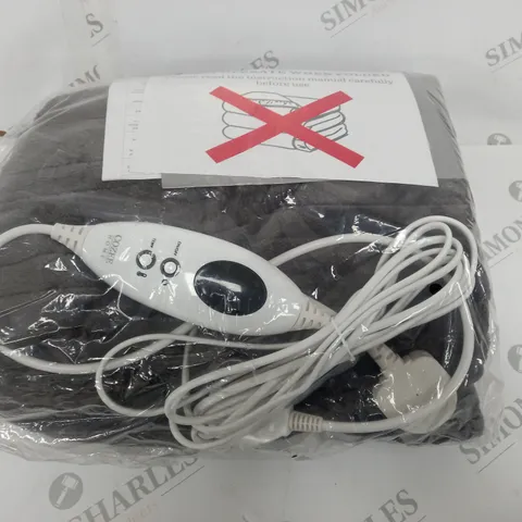 BOXED COZEE HOME HEATED BLANKET IN GREY