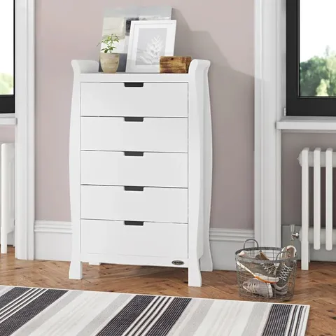 BOXED STAMFORD 5 DRAWER 79cm CHEST OF DRAWERS (2 BOXES)
