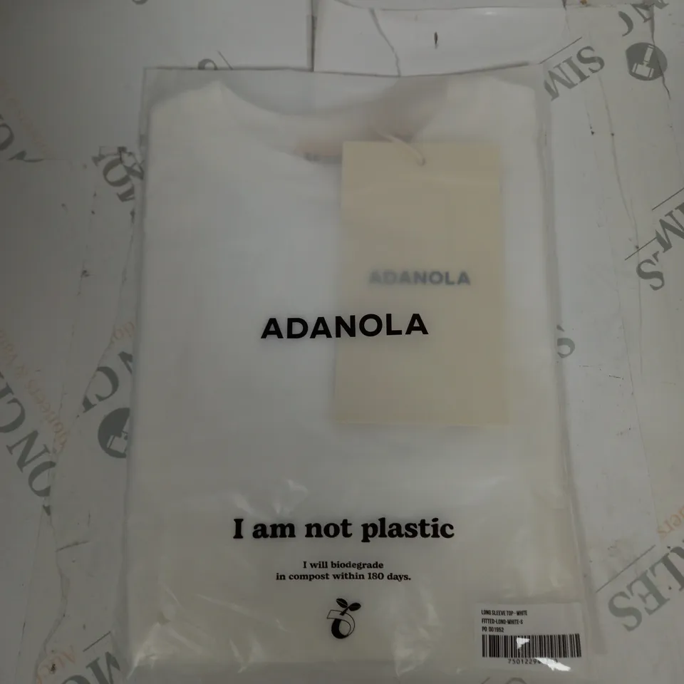 BAGGED ADANOLA LONG SLEEVE T-SHIRT SIZE S