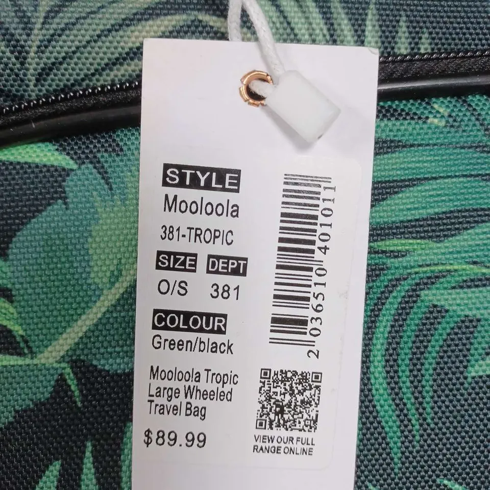 MOOLOOLA TROPIC LARGE WHEELED TRAVEL BAG 