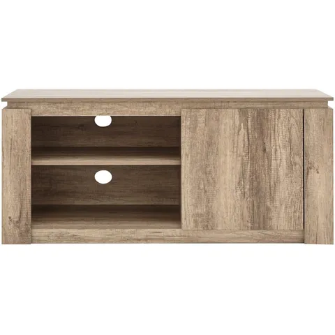 BOXED GFW CANYON SINGLE DOOR 2 SHELF OAK COMPACT TV UNIT (1 BOX)