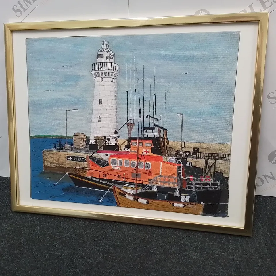 DONAGHDEE LIGHT HOUSE HARBOUR- SIGNED