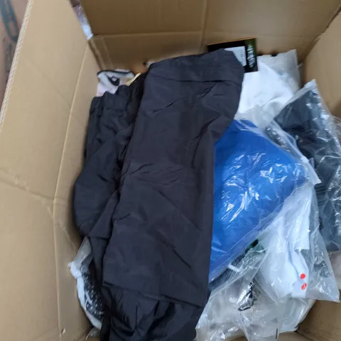 ASSORTED BOX OF RANDOM CLOTHING ITEMS MALE AND FEMALE INCLUDED , SIZE L (UK LARGE) – BOXED CLOTHING