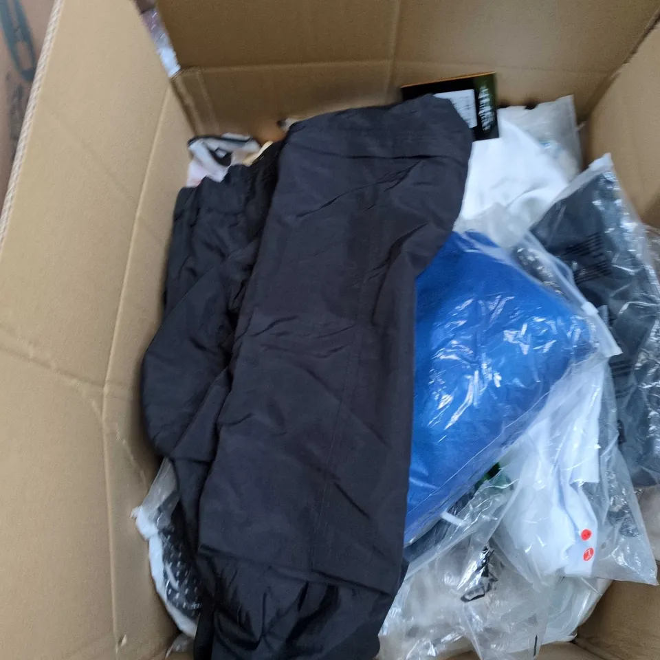 ASSORTED BOX OF RANDOM CLOTHING ITEMS MALE AND FEMALE INCLUDED , SIZE L (UK LARGE) – BOXED CLOTHING