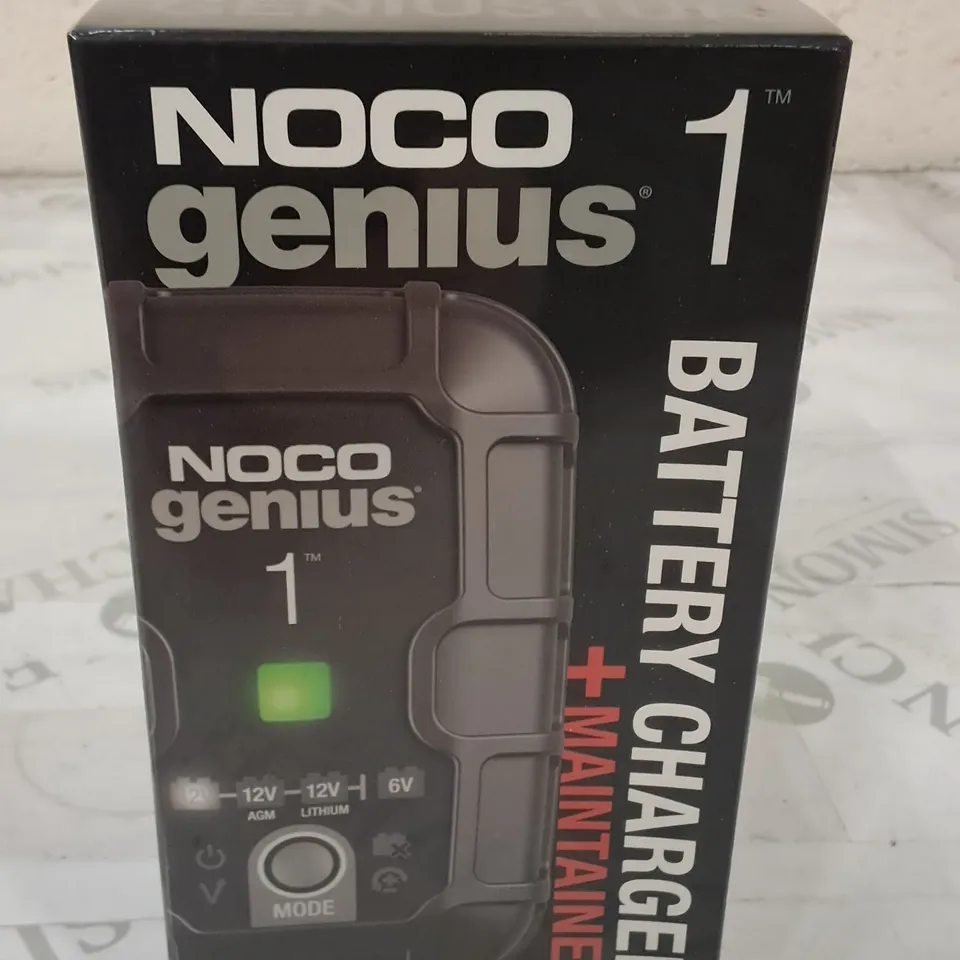 SEALED NOCO GENIUS 1 BATTERY CHARGER