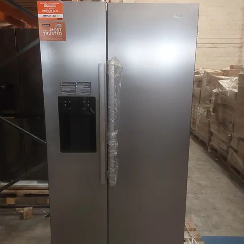 HOTPOINT HPG2 6573W XP4UK DUAL NO FROST AMERICAN-STYLE FRIDGE FREEZER - SILVER