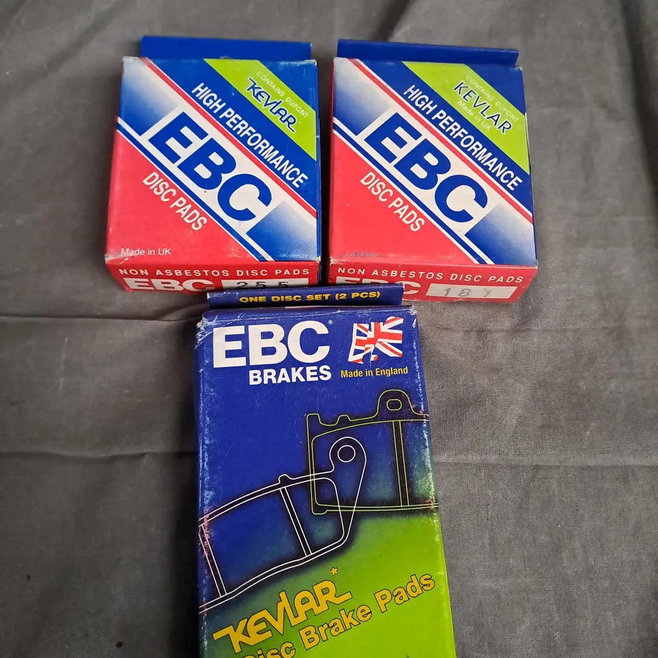 SET OF 3 EBC BRAKE PADS 