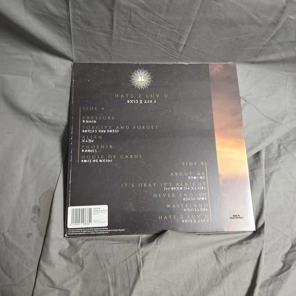 AVIVA – HATE 2 LUV U VINYL LP (ORANGE/BLACK/WHITE)