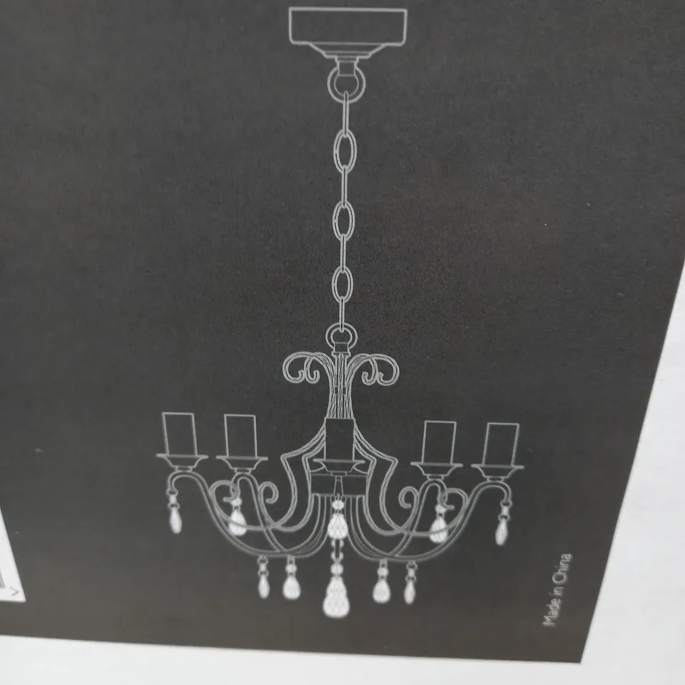 JOHN LEWIS FREYA 5 LIGHT PAINTED METAL CEILING LIGHT