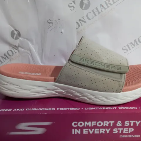 SKETCHERS GO WALK 600 SANDAL - TAUPE SIZE 7