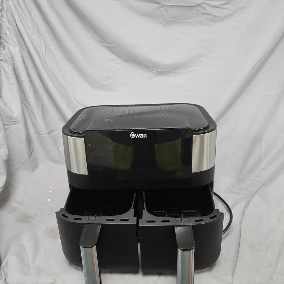 SWAN 7.6L DUAL AIR FRYER IN BLACK