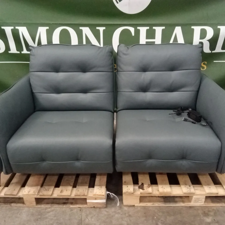 QUALITY DESIGNER ITALIAN MADE BOLZANO 2 SEATER ELECTRIC RECLINER LOVESEAT SOFA