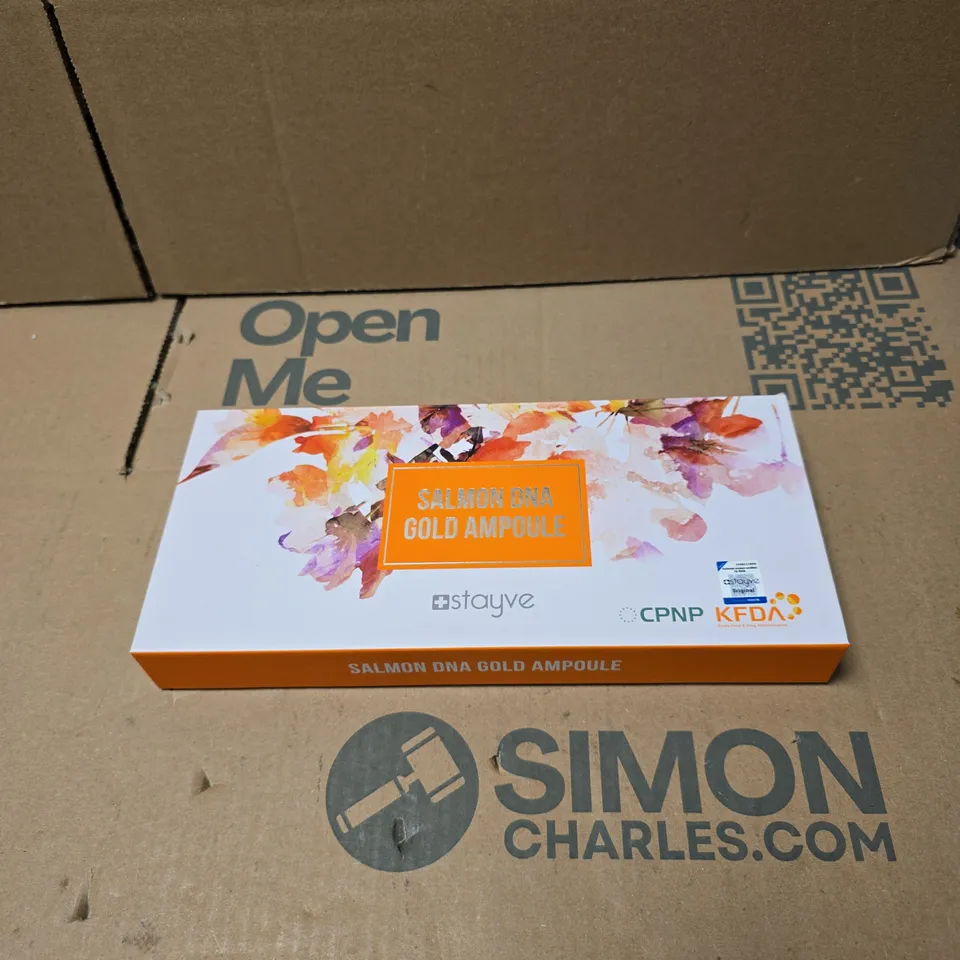 STAYVE SALMON DNA GOLD AMPOULE SET BOXED