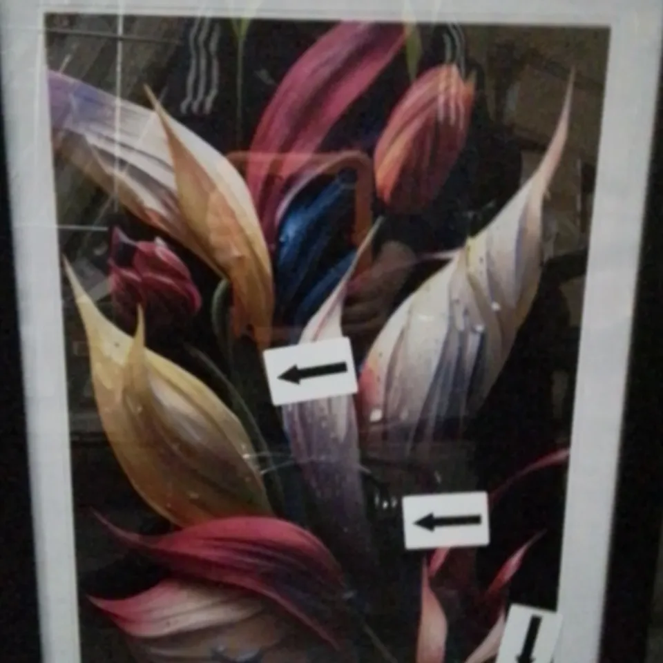 SNAZZY FLOWERS SINGLE PICTURE FRAME PRINT 