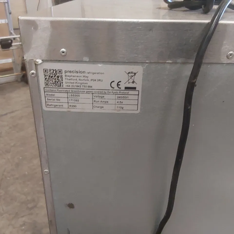 PRECISION LSS300 COMMERCIAL 2 DOOR FRIDGE