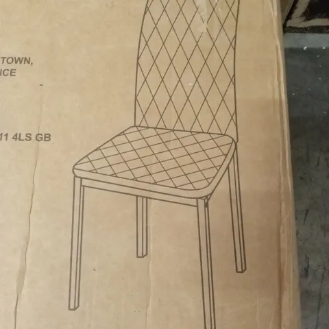 BOXED SET OF DINING CHAIRS (1 BOX)