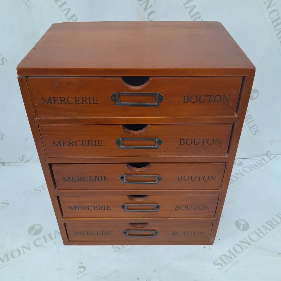 MERCERIE BOUTON MINI SET OF DRAWERS