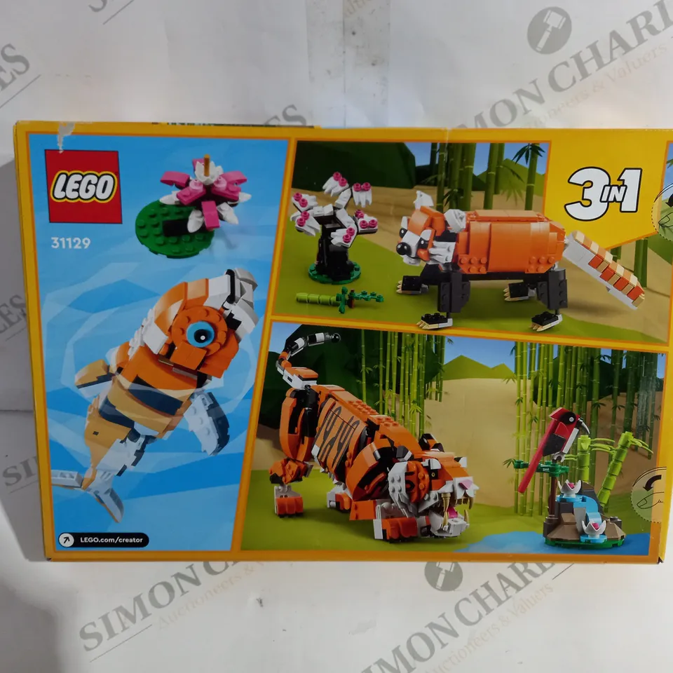 BOXED LEGO CREATOR 31129 TIGER