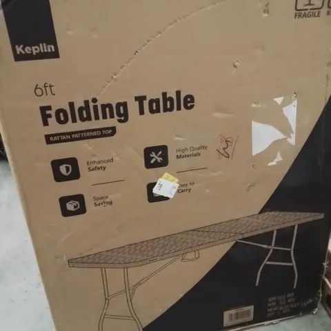 BOXED KEPLIN 6FT FOLDING TABLE