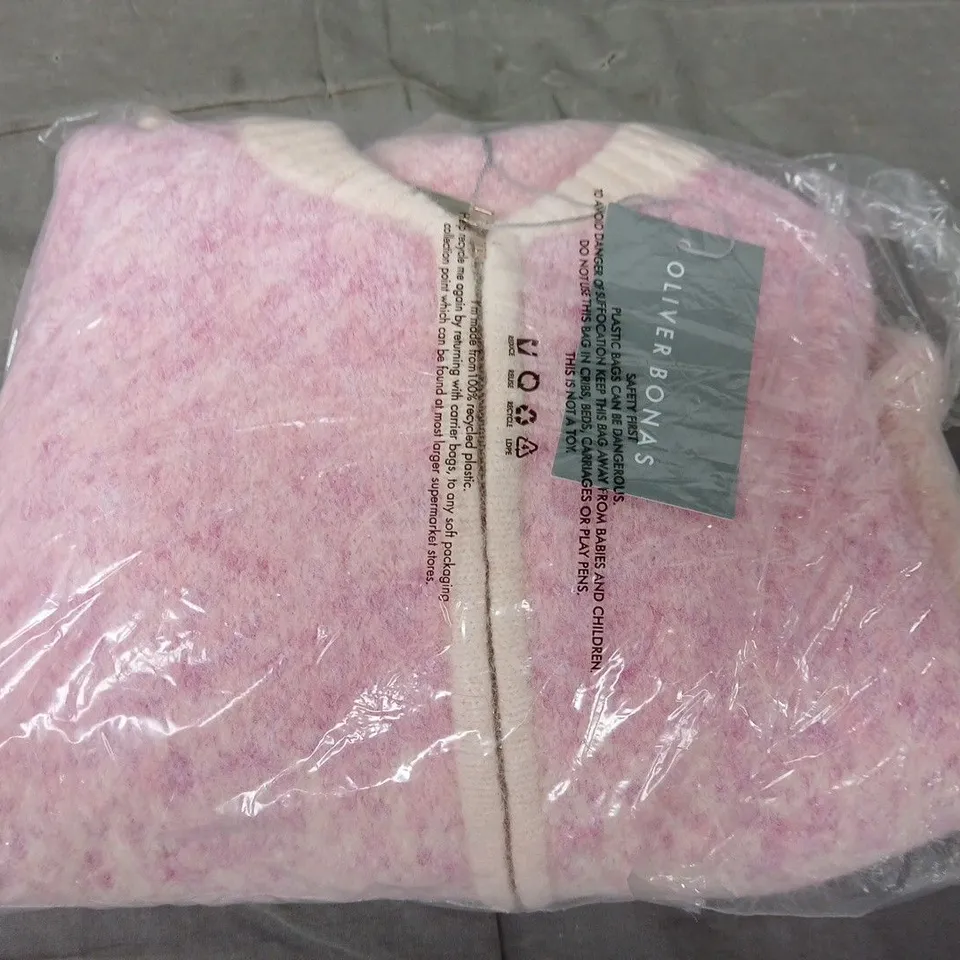 BAGGED OLIVER BONAS PINK CANDYFLOSS OMBRE BOMBER PINK - SIZE 6