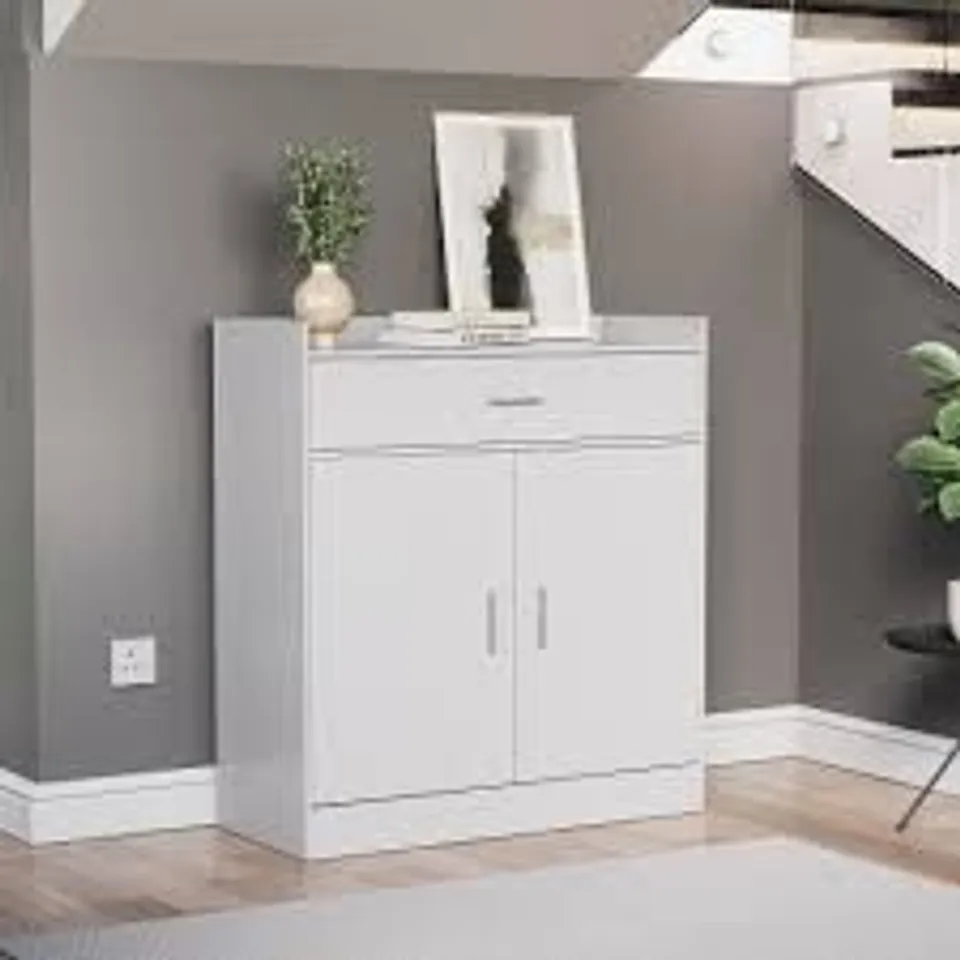 BOXED VIDA DESIGNS DALBY SHOE CABINET - WHITE