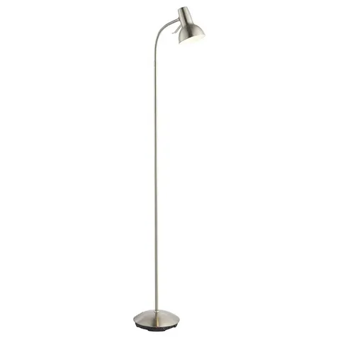 BOXED ENDON AMALFI 1 LIGHT FLOOR LAMP SATIN NICKEL PLATE