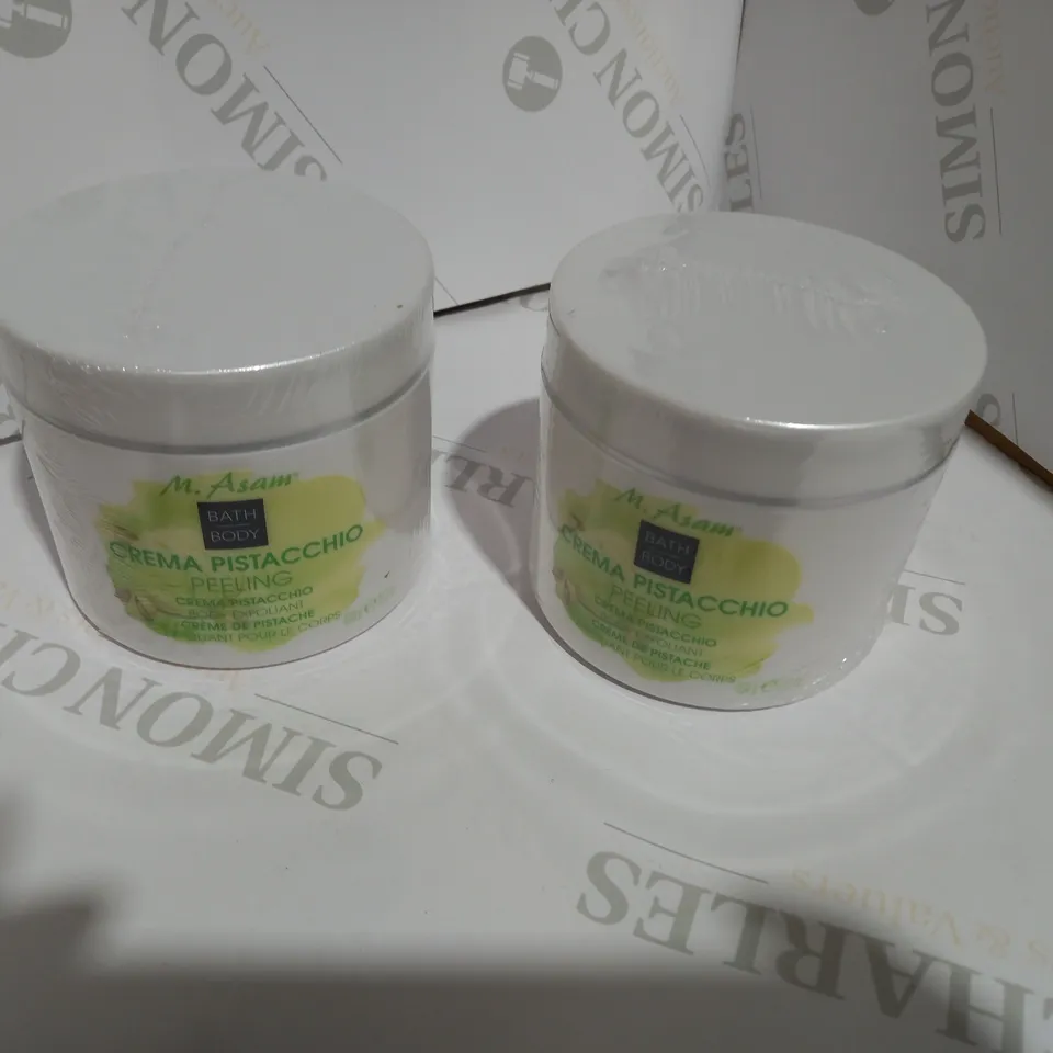 M.ASAM CREMA PISTACCHIO PEELING BATH BODY SET