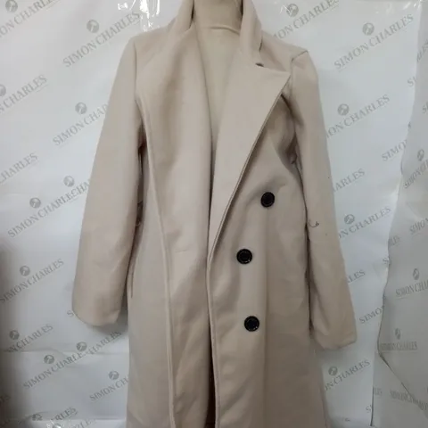 NEW COLLECTION LONG TRENCH COAT IN BEIGE - S/M