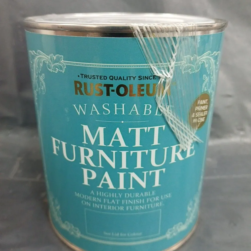 RUST-OLEUM WASHABLE MATT FURNITURE PAINT - SAGE GREEN - 750ML - COLLECTION ONLY