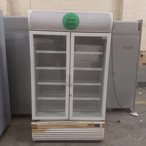 PRODIS XD701 WHITE DOUBLE DOOR TALL SHOP DISPLAY FRIDGE