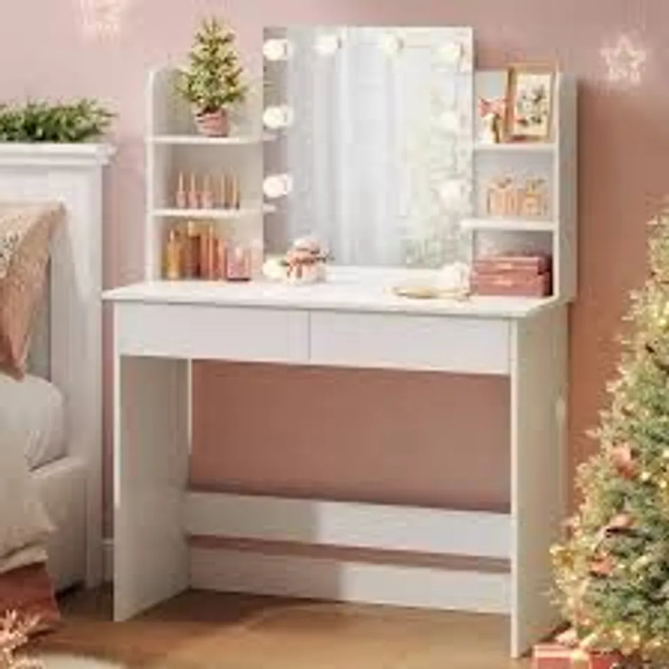 BOXED WOLTU DRESSING TABLE WITH MIRROR (1 BOX)