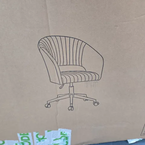 BOXED SOLAR OFFICE CHAIR PINK - COLLECTION ONLY 