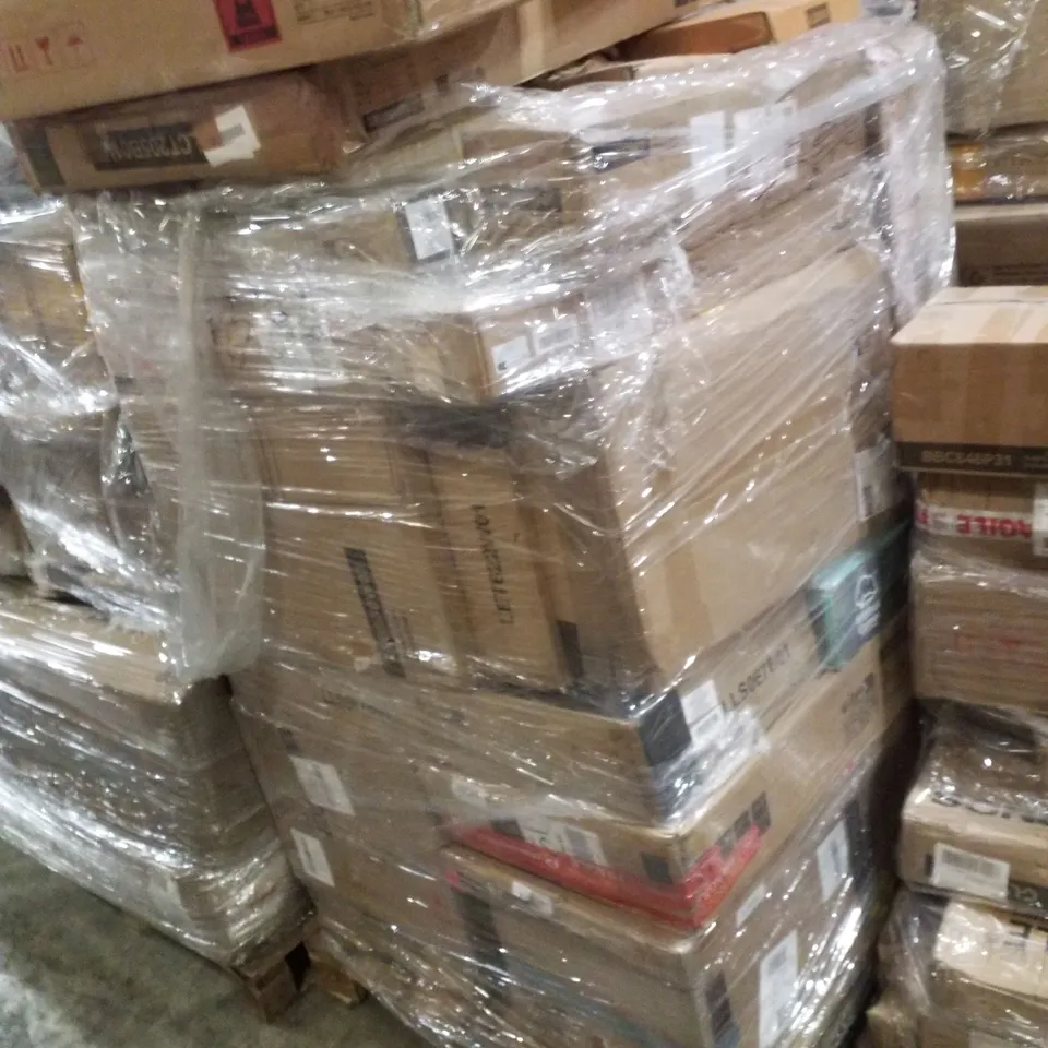 PALLET CONTAINING ASSORTED PRODUCTS INCLUDING TOY STORAGE UNIT, WALL SHELF, SHOE RACK & TRASH CAN