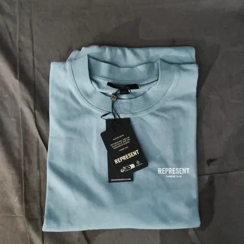 REPRESENT OWNERS CLUB T-SHIRT IN POWDER BLUE SIZE XL