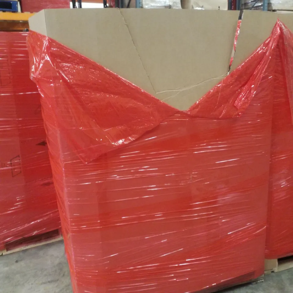 PALLET CONTAINING ASSORTED PRODUCTS INCLUDING BABY HIKING BACKPACK, BABY PLAYPEN, BADMINTON RACKETS SET & NON STICK COOKWARE