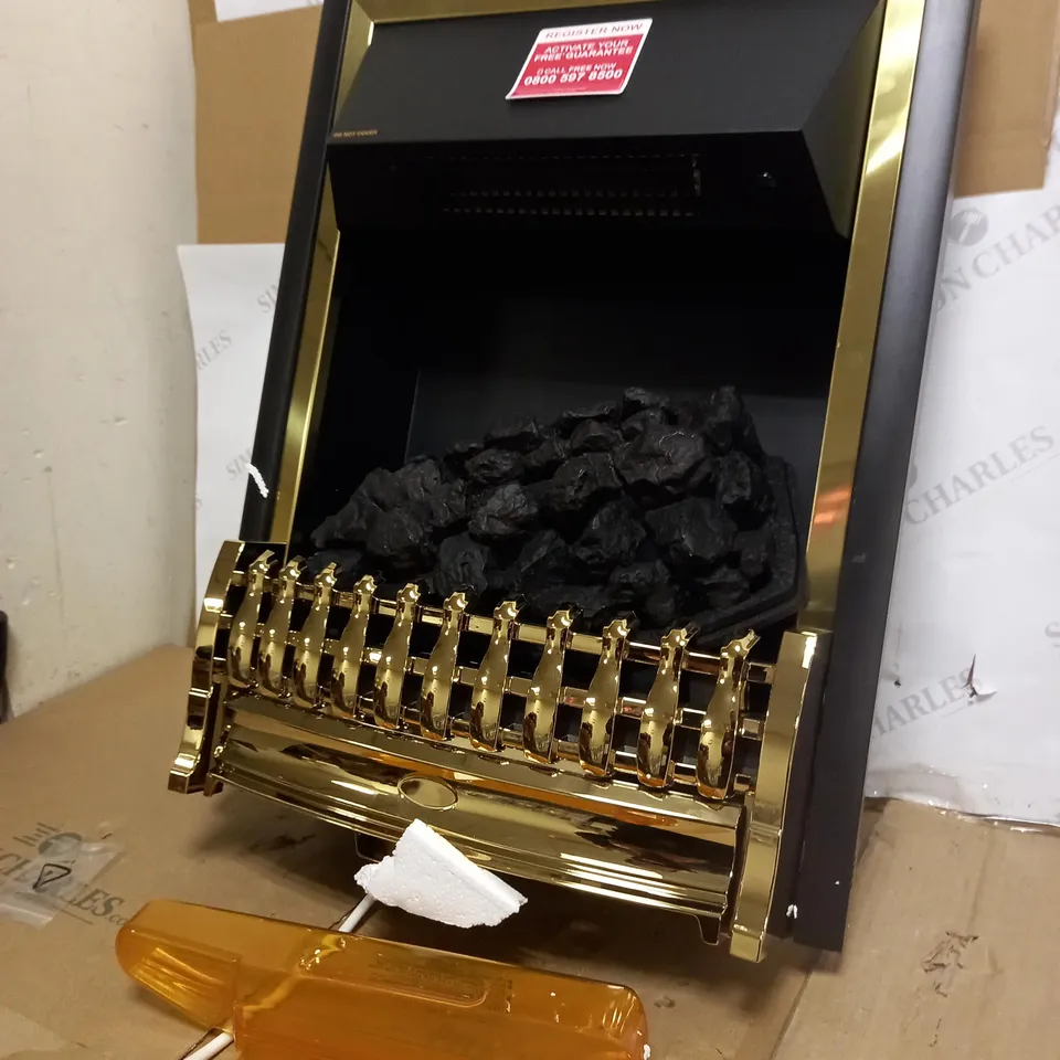 DIMPLEX ATHERTON INSET ELECTRIC FIRE, STEEL