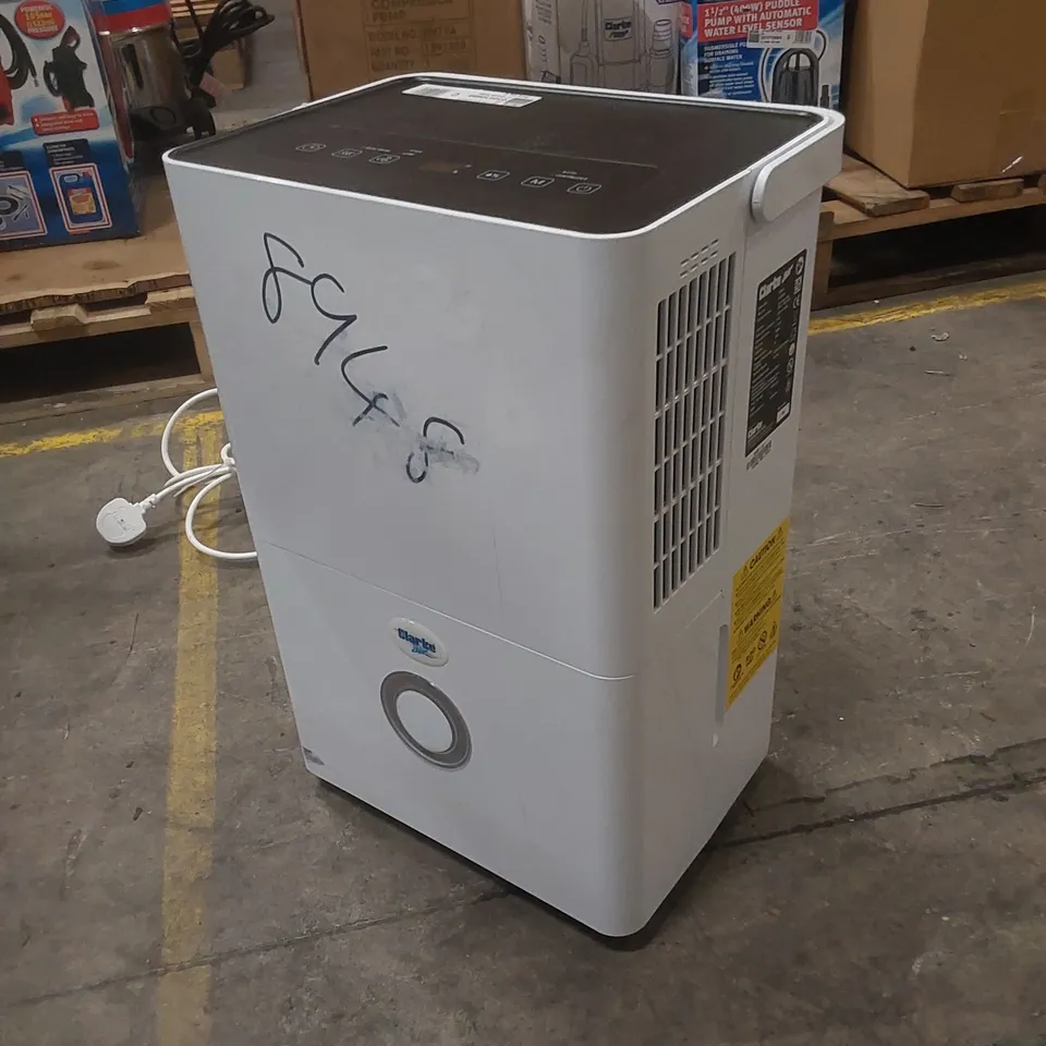 CLARKE DH30L 30 LITRE PORTABLE DEHUMIDIFIER 230V (R290 GAS)