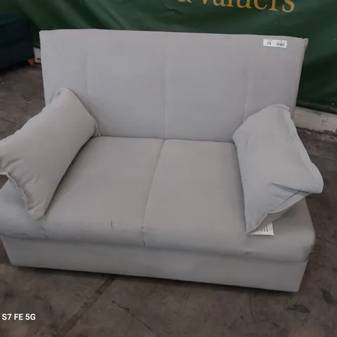 DESIGNER FOLD OUR SOFABED LIGHT GREY PLUSH FABRIC