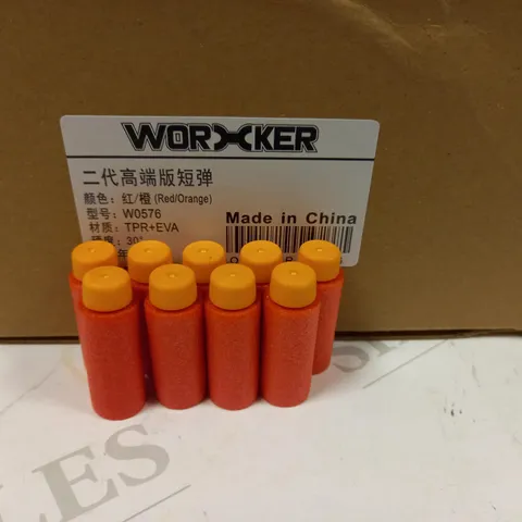 6 BOXES OF WORXKER FOAM BULLETS