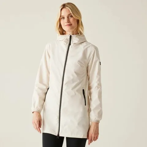 BRAND NEW WOMEN'S LIOKA WATERPROOF JACKET | LIGHT VANILLA - SIZE 8