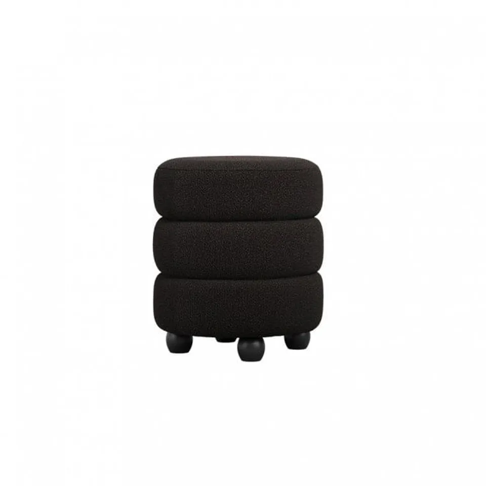BOXED LPD HOME EMI POUFFE - BLACK (1 BOX) RRP £89